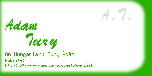 adam tury business card