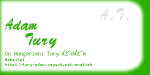 adam tury business card